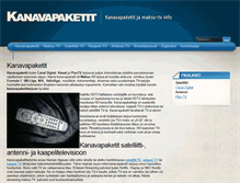 Tablet Screenshot of kanavapaketit.org